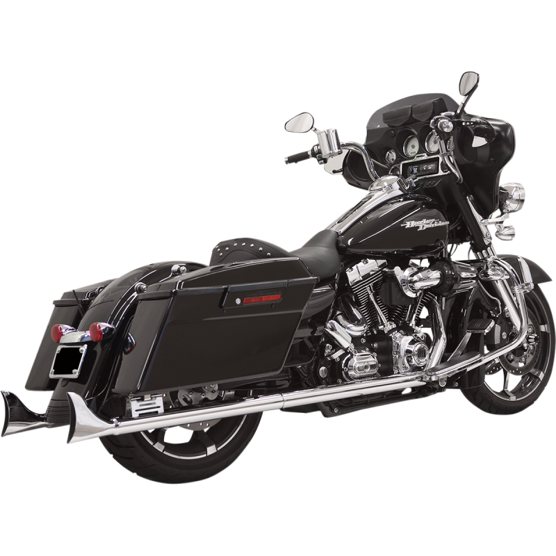 2 1/4" Fishtail Mufflers 33" Chrome w/ Baffles