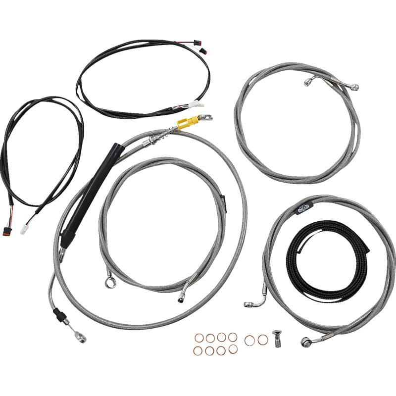 Stainless Plug-and-Play Cable Kit (8-10in Bars)