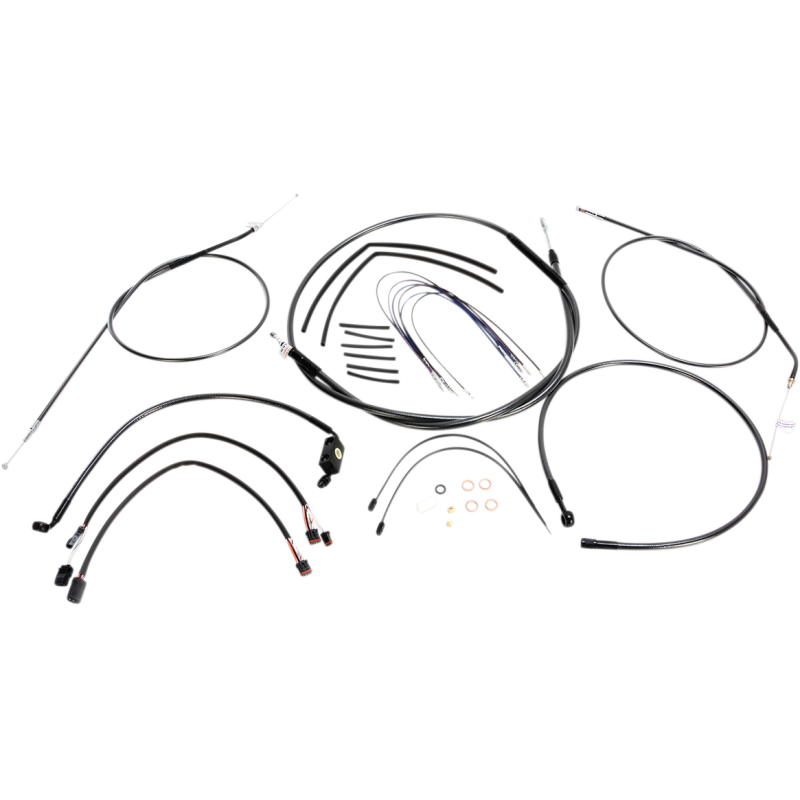 Black Pearl Designer DOT Handlebar Installation Kit, 10"-12" Apes