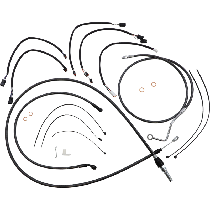 Black Pearl Handlebar Installation Kit (10" Apes)