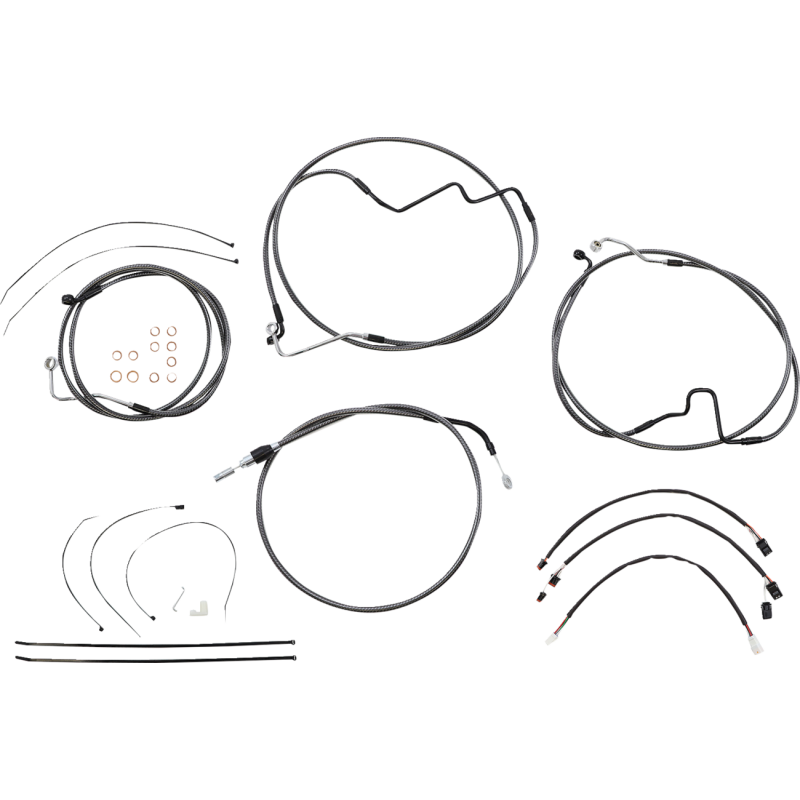 Karbonfibr Designer DOT Handlebar Kit - 12-14 in. Apes