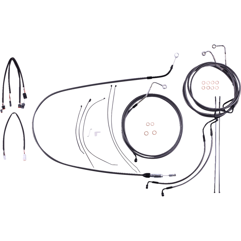 Karbonfibr Designer DOT Handlebar Kit - 12-14 in. Apes