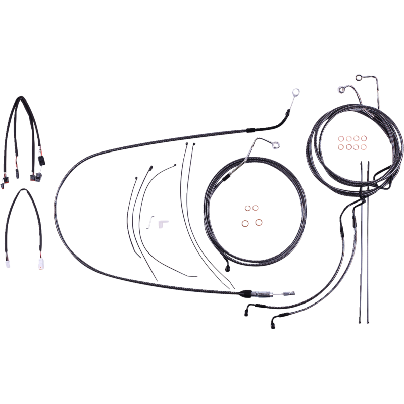 Karbonfibr Designer DOT Handlebar Kit - 15-17 in. Apes