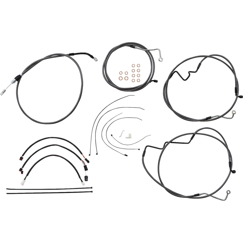 Karbonfibr Designer DOT Handlebar Kit - 15-17 in. Apes