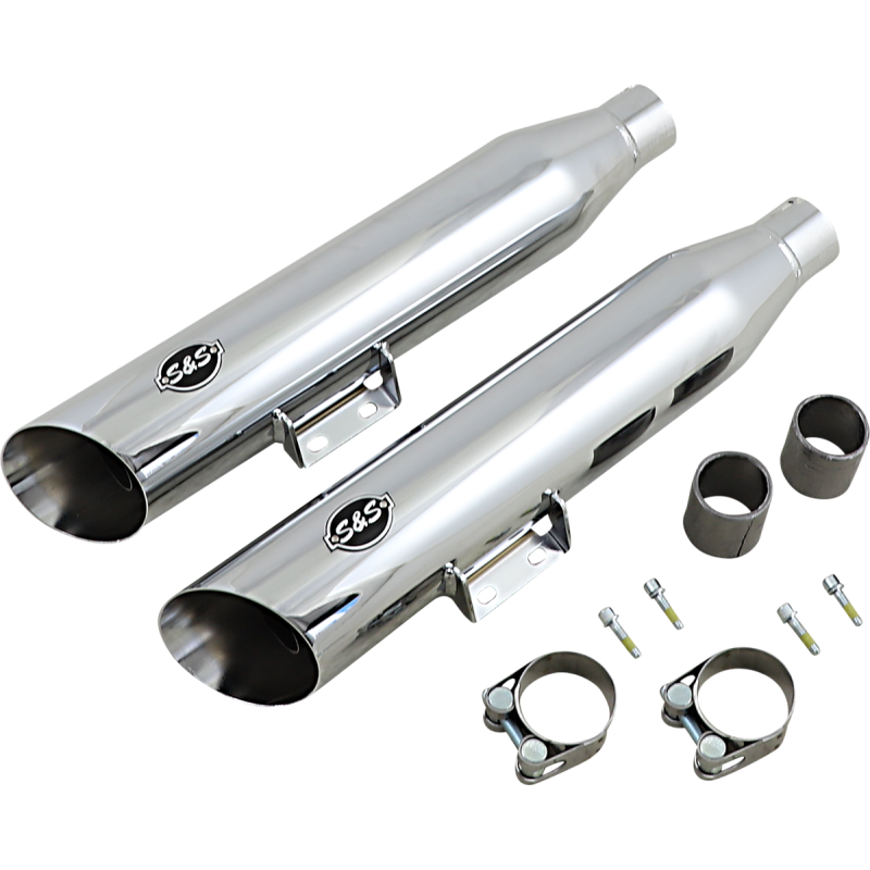 Slash-Cut Mufflers Chrome