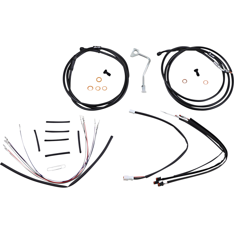 Ape Hanger Install Kit - Black Vinyl