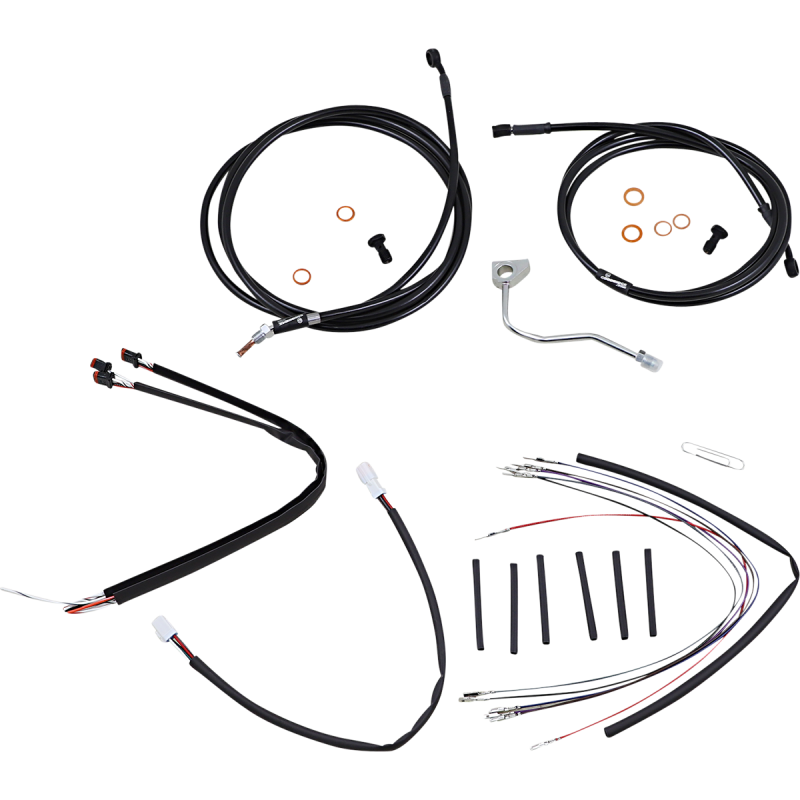 Ape Hanger Install Kit - Black Vinyl