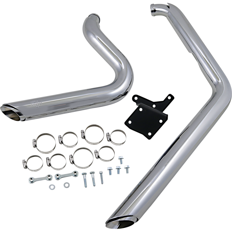 Vance & Hines Shortshots Staggered Exhaust System Chrome