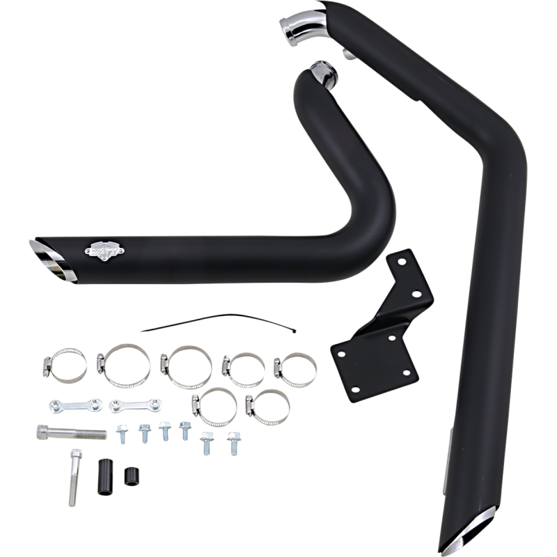 Vance & Hines Shortshots Staggered Exhaust System Matte Black