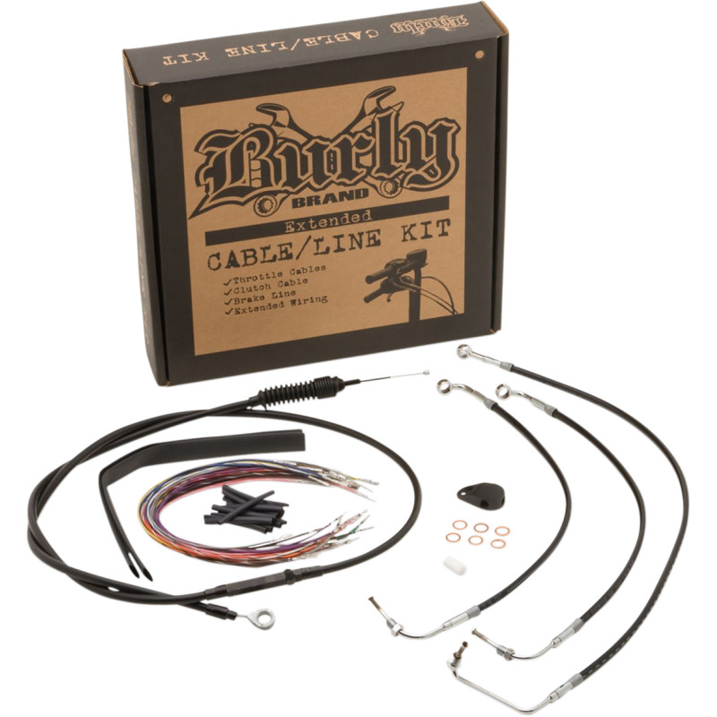 Ape Hanger Install Kit - Black Vinyl