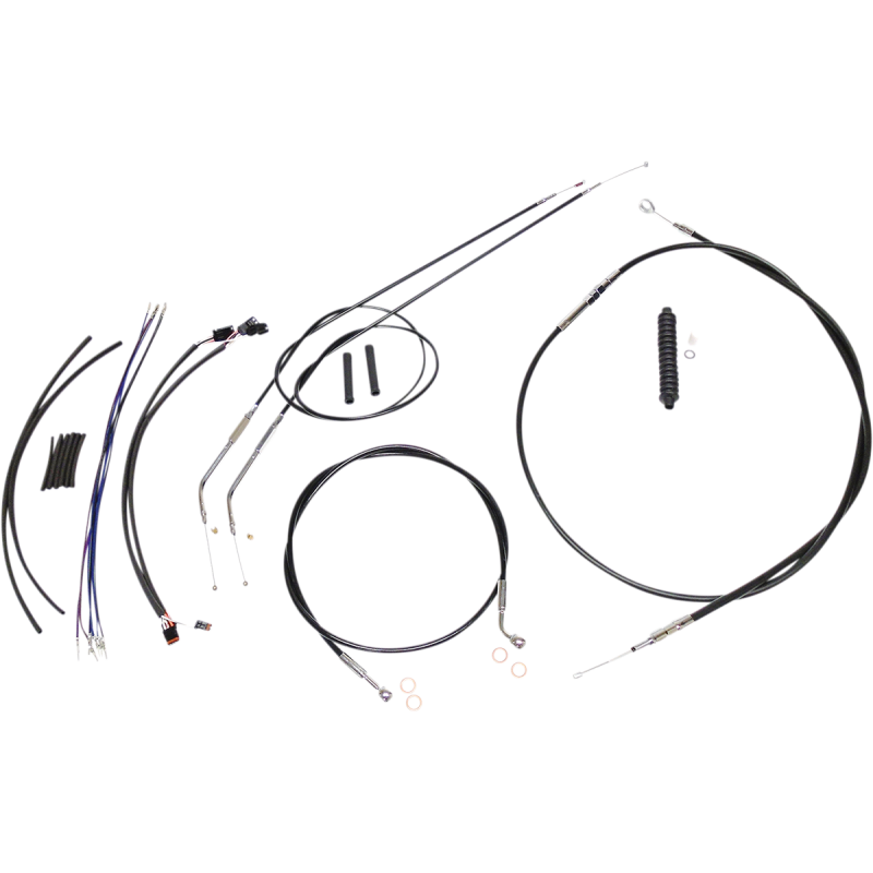 XR Stainless DOT Kit - Black w/ Chrome Fittings 10"-12"