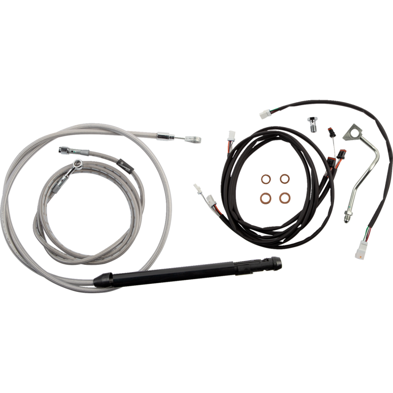 Stainless Steel Cable/Line Install Kit for 18" Gorilla Ape Hanger Bar