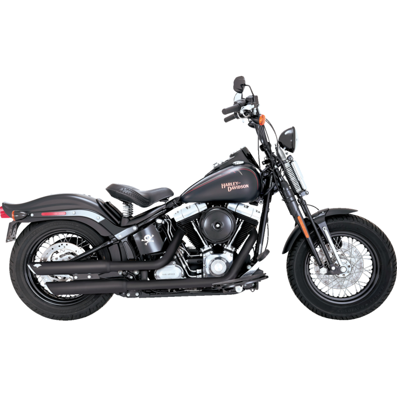 3" Twin Slash Slip-On Muffler Black