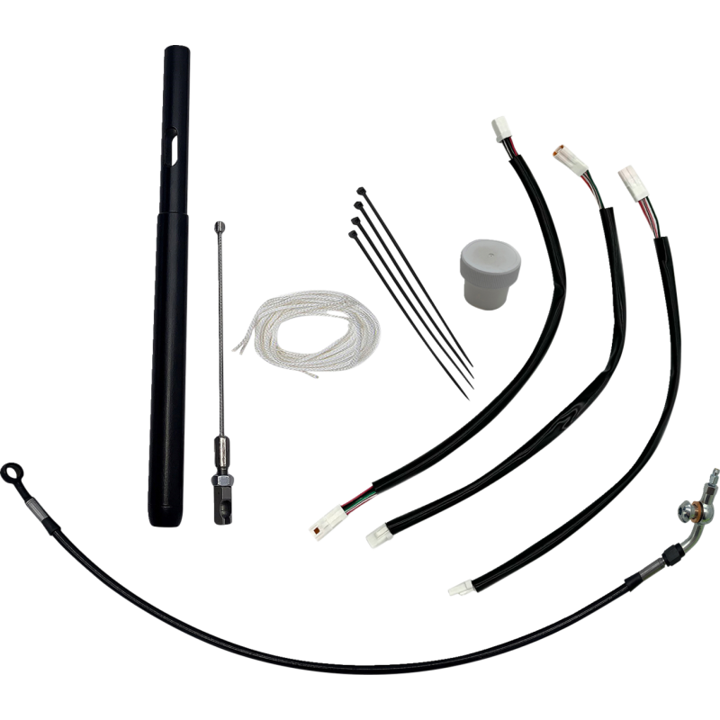 Black Braided EZ Install Kit - 16" Handlebars