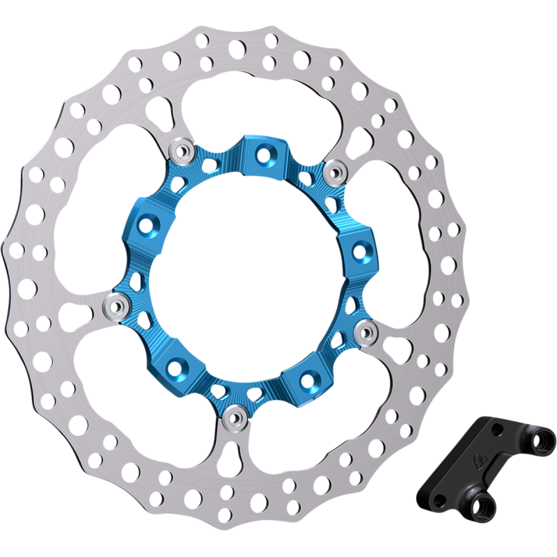 14" Full Floating Rotor Kit, Blue, Right