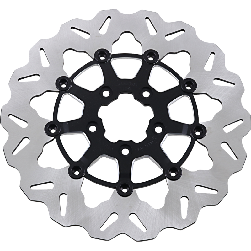 Galfer Stainless Steel Front Rotor - Black/Machined Carrier