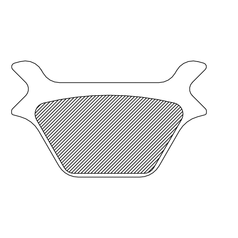 Organic Aramid Fiber Brake Pad 1720-0204