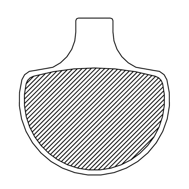 Sintered Metal Brake Pad 1721-1355