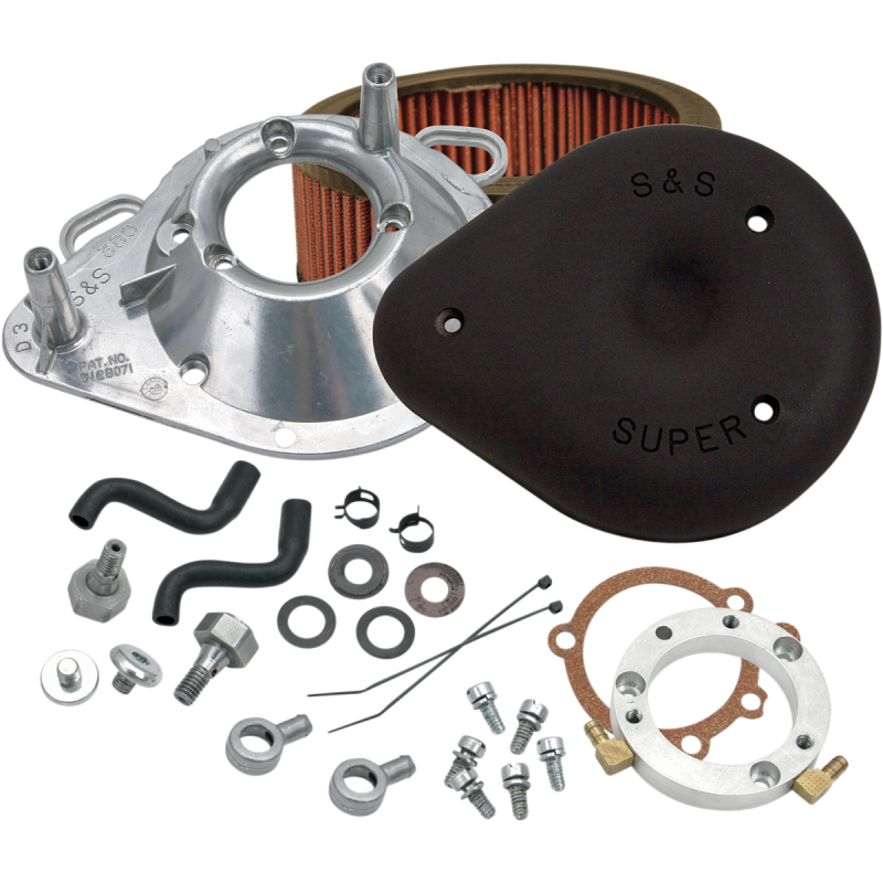 Gloss Black Teardrop Air Cleaner for Big Twin