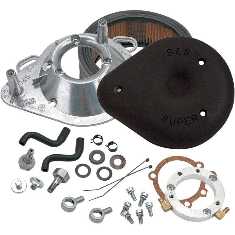 Gloss Black Teardrop Air Cleaner for XL (Carb)