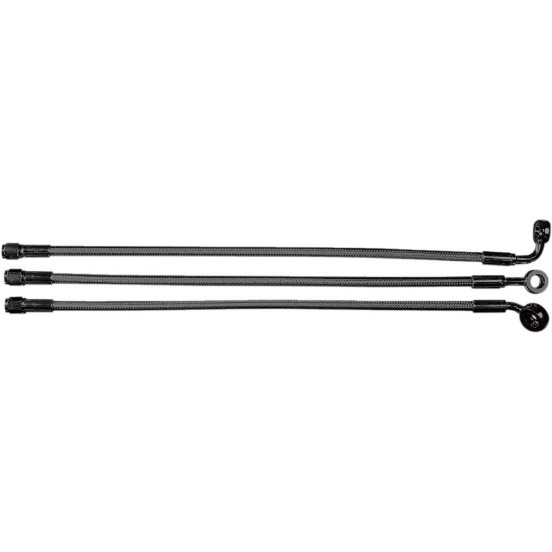 Black Pearl Alternate Upper Brake Line 21" - 10mm/35° Banjo