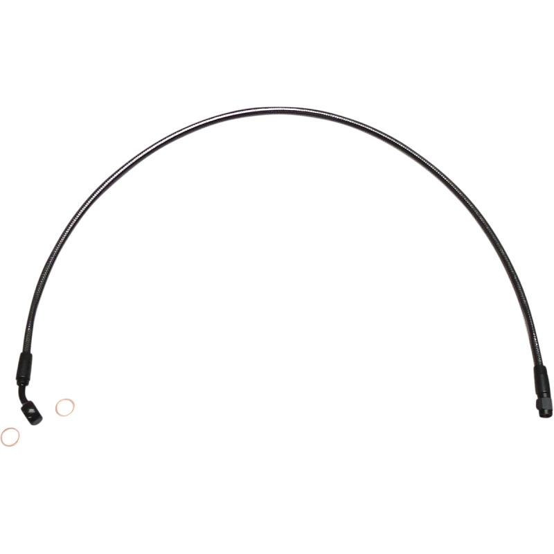 Black Pearl Upper Front Brake Line for 22-23 FXLRS/FXLRST, 23 FXFBS