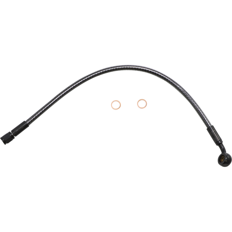 Black Pearl Alternate Upper Brake Line 15" - 10mm/35° Banjo