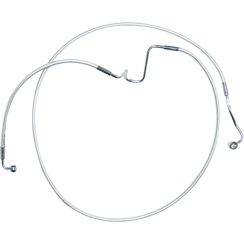 Sterling Chromite +2" Lower Brake Line Kit (Single Disc Conv) for 14-22 FLHR