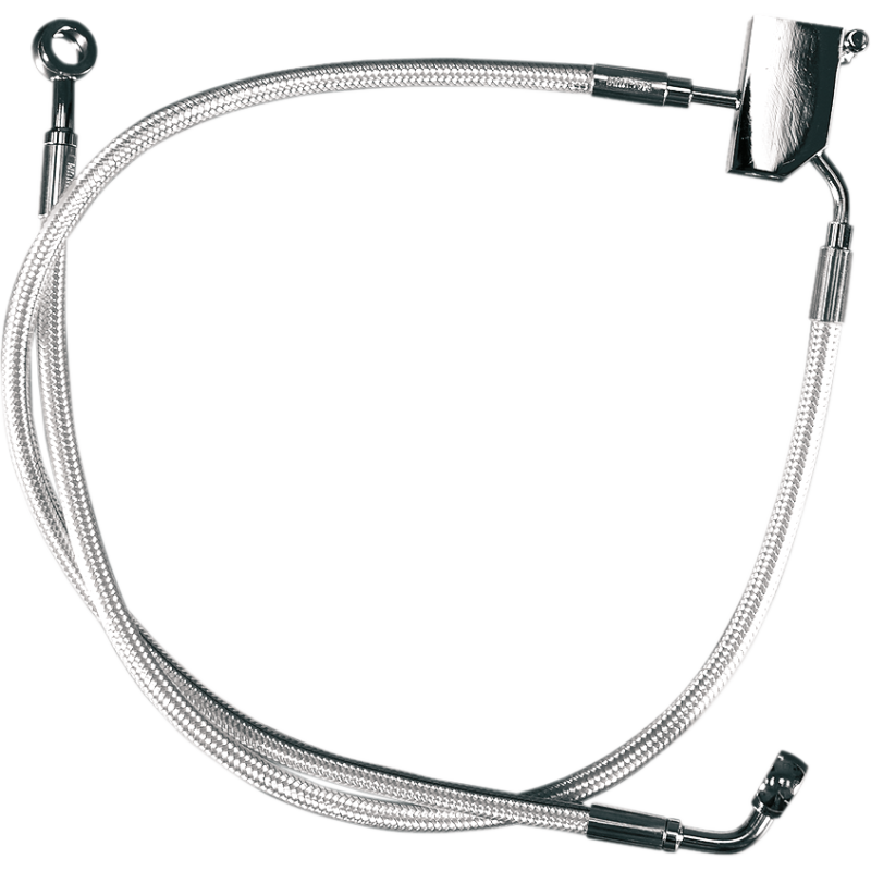 Braided DOT Rear Brake Line Kit - Sterling Chromite