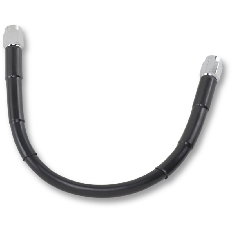 Black Vinyl-Coated Stainless Steel Brake Line 10"
