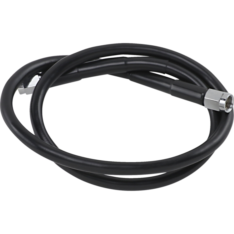 Black Vinyl-Coated Stainless Steel Brake Line 30"