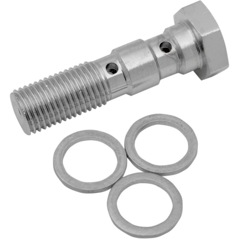 Chrome Dual Banjo Bolt 3/8"-24
