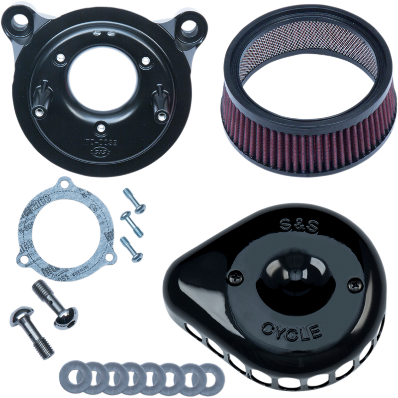 Mini Teardrop Stealth Air Cleaner Kit - Gloss Black