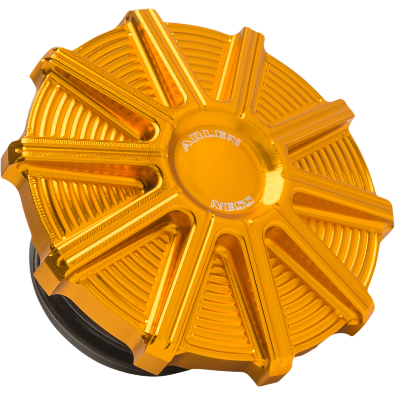 Arlen Ness 10-Gauge Vented Gas Cap - Gold Anodized