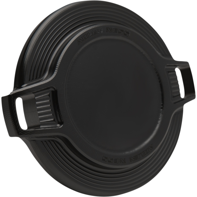 Arlen Ness Bar Vented Gas Cap - Black Anodized