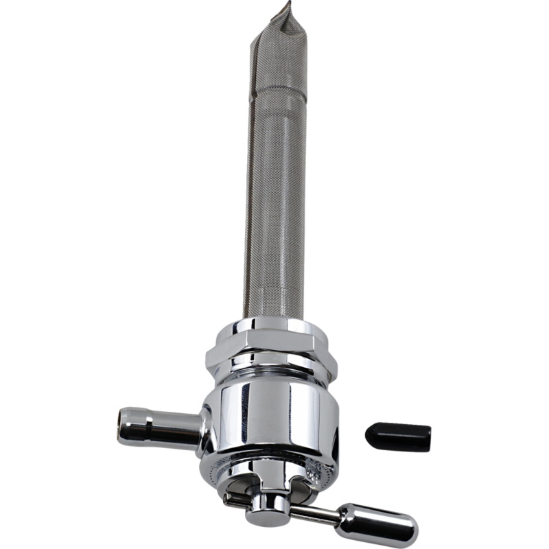 Fuel Valve 180° Inward - Smooth Chrome