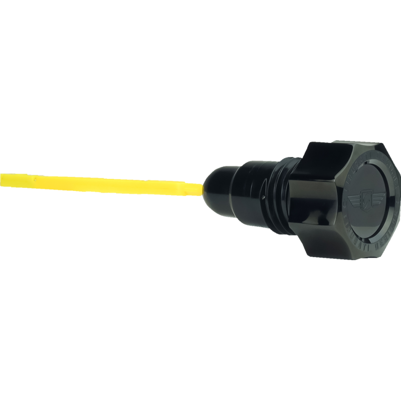 Stainless Steel Magnetic Oil Dipstick - Smooth Black