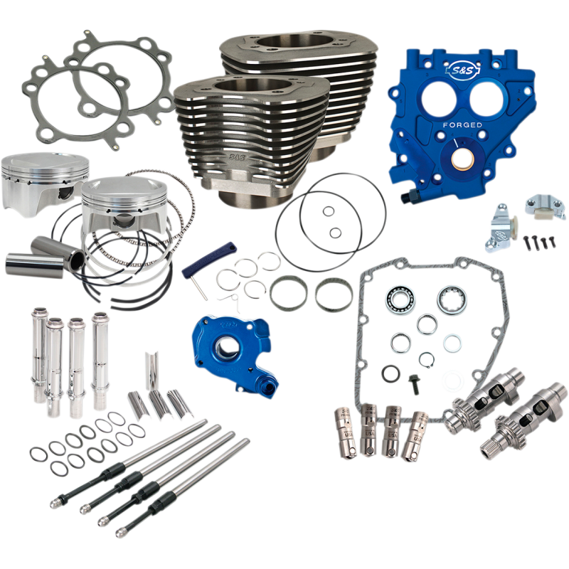 S&S 100" Power Package - Black, Chain Drive