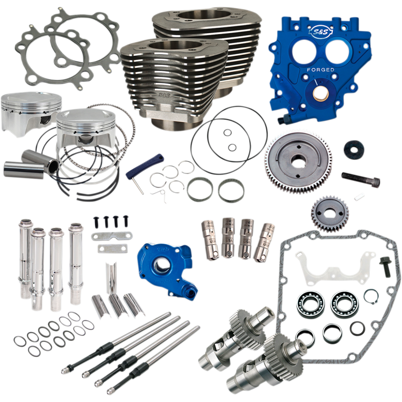 S&S 100" Power Package - Black, Gear Drive