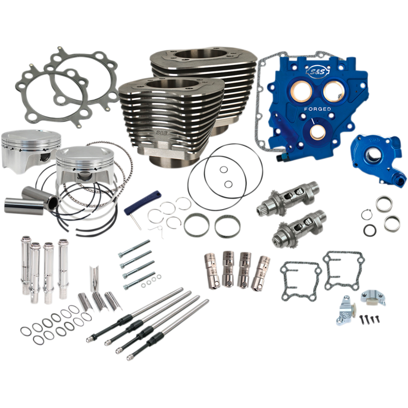 S&S 110" Power Package - Black, Chain Drive