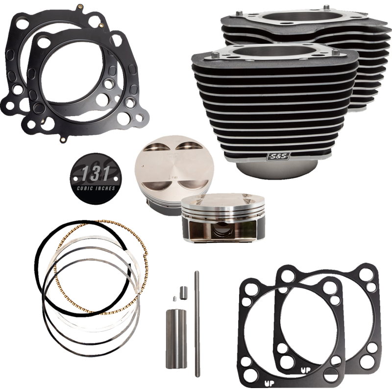 S&S Cycle 131" Stroker Cylinder and Piston Kits
