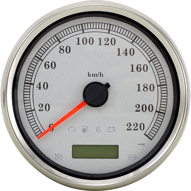 5" Programmable Speedometer Silver Face