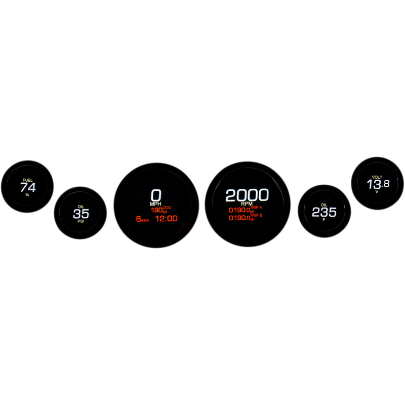 Six-Gauge MLX Package Black Bezel