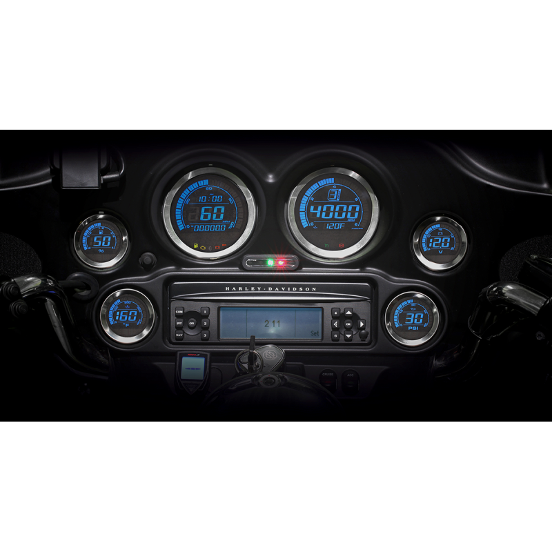 HD-02 Six-Piece Gauge Kit, Silver