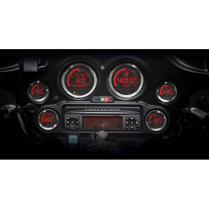 HD-02 Six-Piece Gauge Kit, Silver