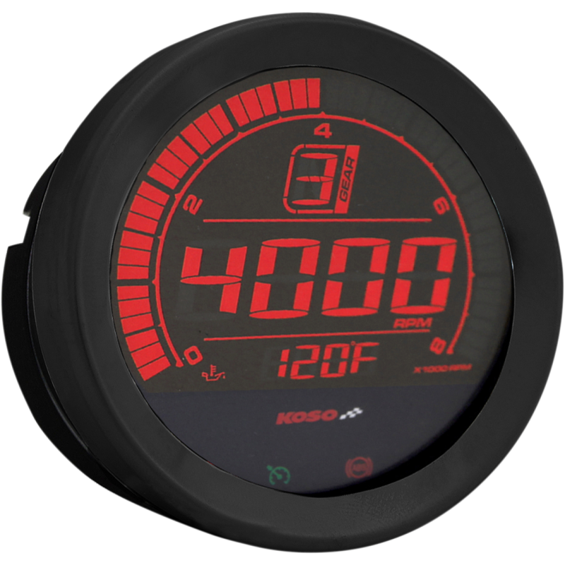 4" Tachometer Black