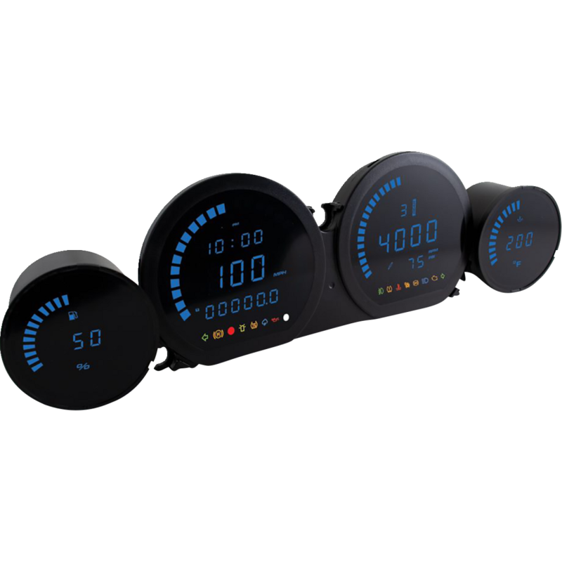 HD-03 Four-Piece Gauge Kit - Blue LED Display