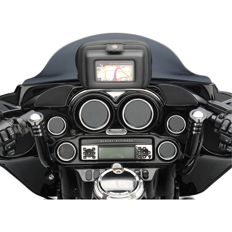 Drag Specialties Chrome Billet Indicator Light Bezel