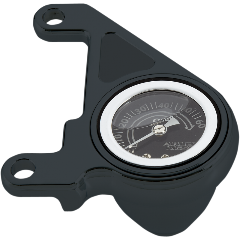 Radius Oil Pressure Gauge Kit - Black Anodized
