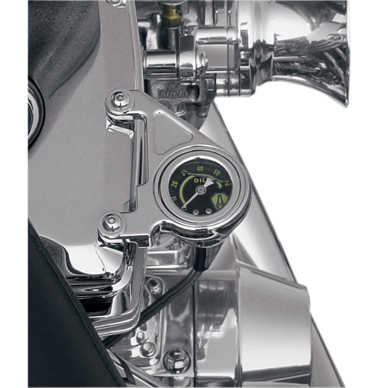 Radius Oil Pressure Gauge Kit - Chrome